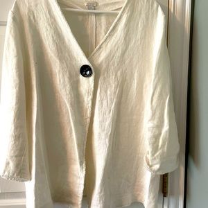 White linen jacket